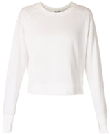 Sweaty Betty After Class Crop Sweatshirt In Lily White