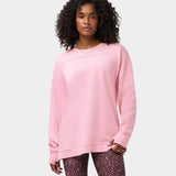 Sweaty Betty After Class Seam Detail Longline Sweatshirt In Deco Pink
