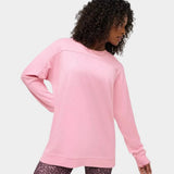 Sweaty Betty After Class Seam Detail Longline Sweatshirt In Deco Pink