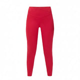 Sweaty Betty All Day 7/8 Wrap Waist Leggings In Crimson Red