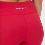 Sweaty Betty All Day 7/8 Wrap Waist Leggings In Crimson Red