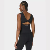 Sweaty Betty All Day Twist Back Bra Vest In Black