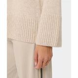 Sweaty Betty Alpine Wool Funnel Neck In Barley Beige