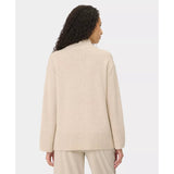 Sweaty Betty Alpine Wool Funnel Neck In Barley Beige