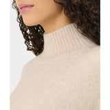 Sweaty Betty Alpine Wool Funnel Neck In Barley Beige