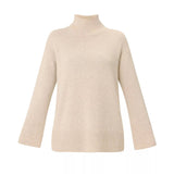 Sweaty Betty Alpine Wool Funnel Neck In Barley Beige