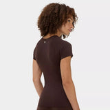 Sweaty Betty Athlete Seamless Gym T-Shirt In Espresso Brown