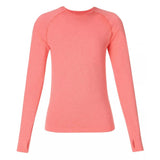 Sweaty Betty Athlete Seamless Workout Long Sleeve Top In Apricot Orange Melon Pink
