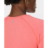 Sweaty Betty Athlete Seamless Workout Long Sleeve Top In Apricot Orange Melon Pink