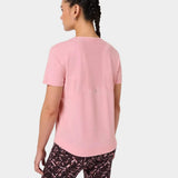 Sweaty Betty Breathe Easy Mesh T-Shirt In Deco Pink