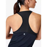 Sweaty Betty Breathe Easy Run Stretch-woven Tank Top In Black