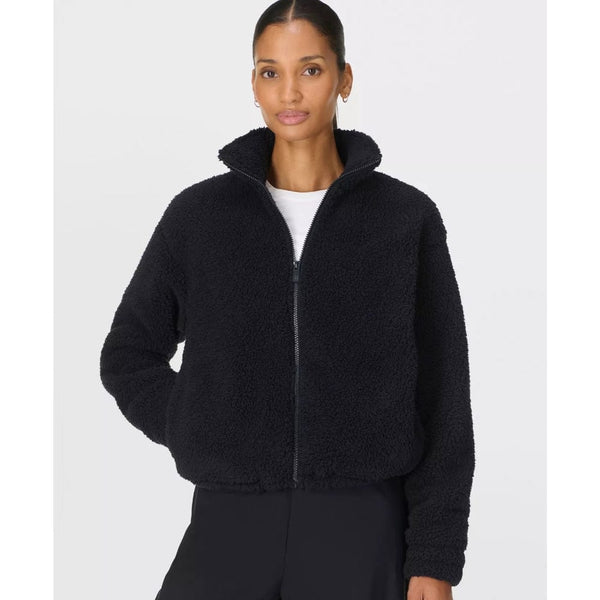 Sweaty Betty Canyon Fleece Zip Up In Black