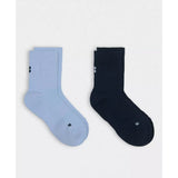 Sweaty Betty Crew Running Socks 2 Pack In Navy Blue / Glacier Blue
