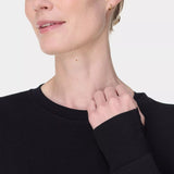 Sweaty Betty Organic Cotton  After Class Crop Sweatshirt In Black