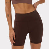 Sweaty Betty Power 6" Cycling Shorts In Espresso Brown