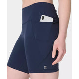 Sweaty Betty Power 6" Cycling Shorts In Navy Blue