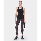 Sweaty Betty Power 7/8 Gym Leggings In Brown Wild Leopard Print