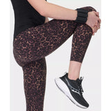 Sweaty Betty Power 7/8 Gym Leggings In Brown Wild Leopard Print