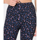 Sweaty Betty Power 7/8 Gym Leggings In Purple Leopard Splash Print
