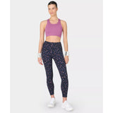 Sweaty Betty Power 7/8 Gym Leggings In Purple Leopard Splash Print