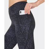 Sweaty Betty Power 7/8 Reflective Workout Leggings In Black Star Reflective Print