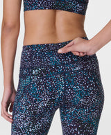 Sweaty Betty Power 7/8 Workout Leggings in Blue Aurora Print