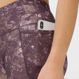 Sweaty Betty Power Cropped Gym Leggings In Purple Erosia Print