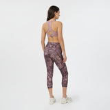 Sweaty Betty Power Cropped Gym Leggings In Purple Erosia Print