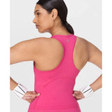 Sweaty Betty Power Medium Impact Crop Gym Tank In Fuchsia Pink