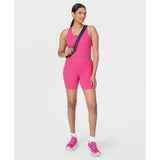 Sweaty Betty Power Medium Impact Crop Gym Tank In Fuchsia Pink