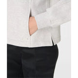 Sweaty Betty Premium Brushed Crew Neck In Ice Grey Marl