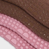 Sweaty Betty Reformer Trainer Gripper Socks 2 Pack In Sable Brown