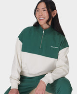 Sweaty Betty Revive Crop Half Zip in Green