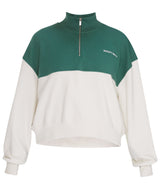 Sweaty Betty Revive Crop Half Zip in Green