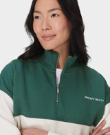 Sweaty Betty Revive Crop Half Zip in Green