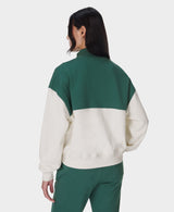 Sweaty Betty Revive Crop Half Zip in Green