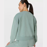 Sweaty Betty Sand Wash Rib Mix Sweatshirt In Quartz Green