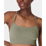Sweaty Betty Spirit Restored Yoga Bra In Nori Green