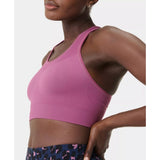 Sweaty Betty Stamina Seamless Sports Bra In Argyle Purple