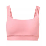 Sweaty Betty Ultimate Studio Ruched Bra In Dark Deco Pink