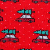 Swole Panda Driving Home For Christmas Bamboo Socks