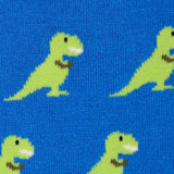 Swole Panda T-Rex Bamboo Socks in Blue/Green