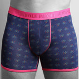 Swole Panda Bicycle Bamboo Boxers Pink Band