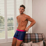 Swole Panda Bicycle Bamboo Boxers Pink Band