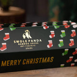 Swole Panda Christmas Cracker - 2 Pairs of Bamboo Socks