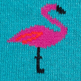 Swole Panda Flamingo Socks in Blue