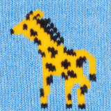 Swole Panda Giraffe Socks in Blue