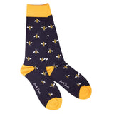 Swole Panda Navy Bumblebee Bamboo Socks