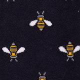 Swole Panda Navy Bumblebee Bamboo Socks