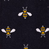 Swole Panda Navy Bumblebee Bamboo Socks
